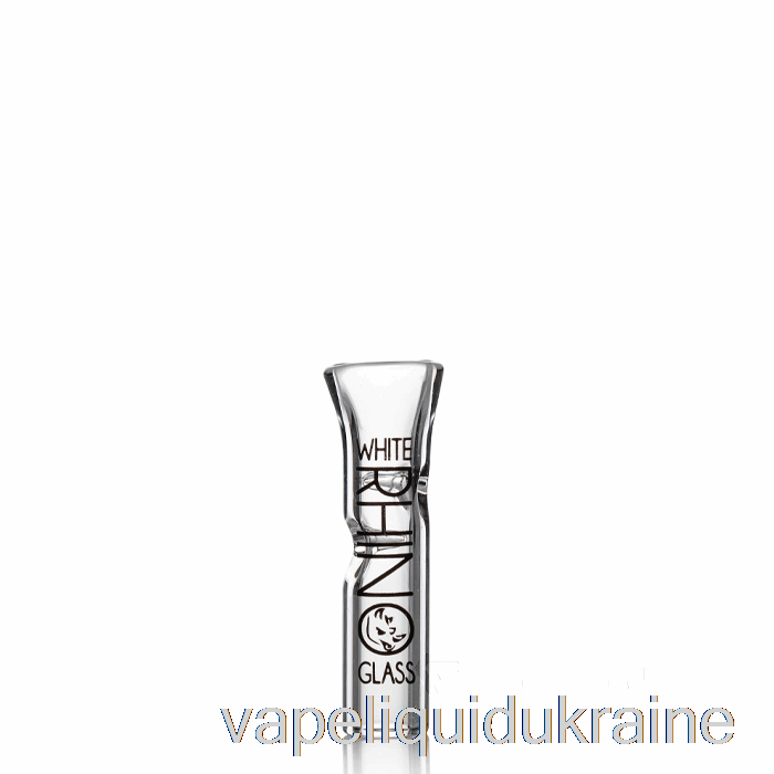 Vape Ukraine White Rhino Glass Tips Flat Glass Tip